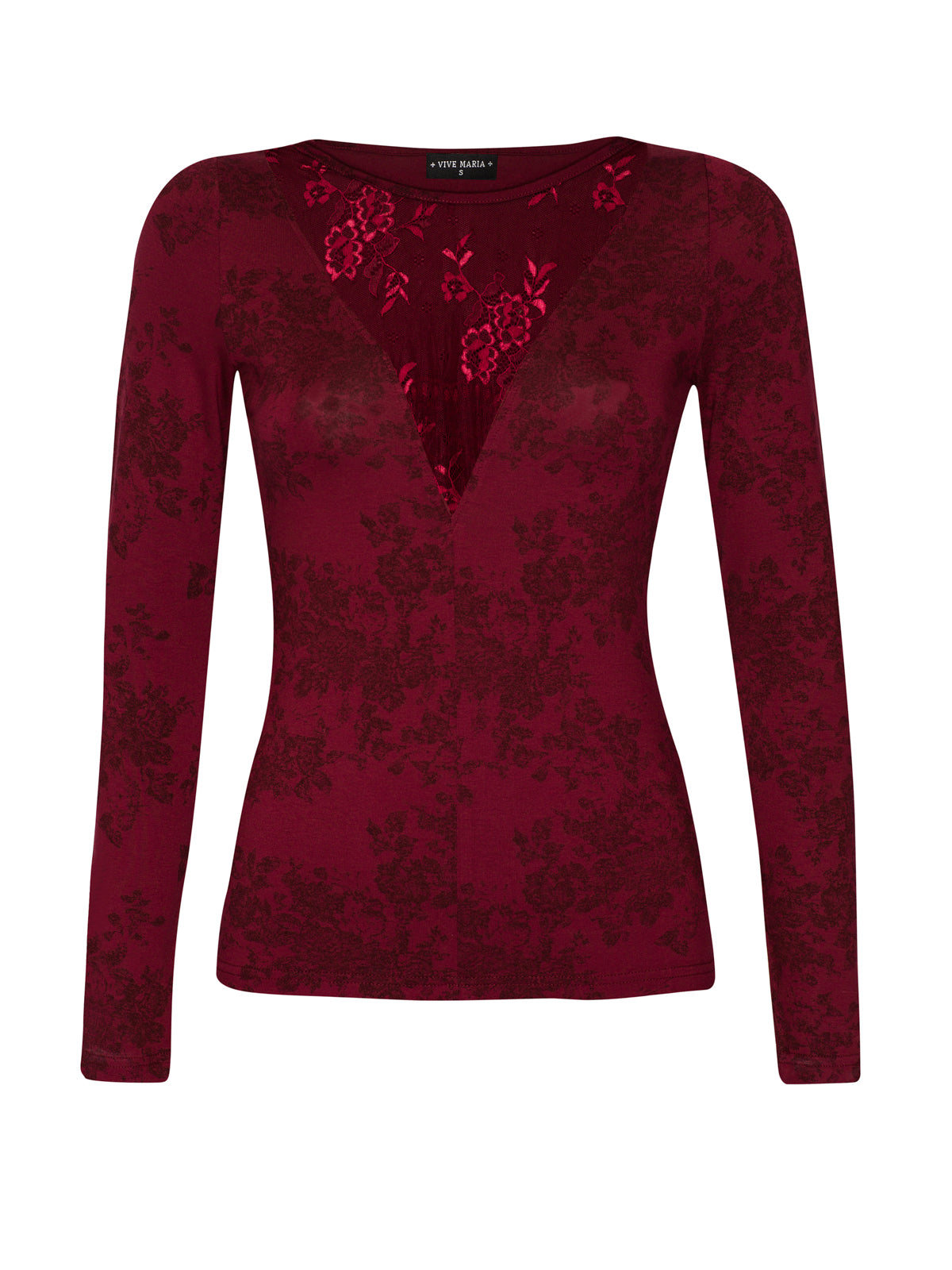 VIVE MARIA Red Roses Lace Longsleeve