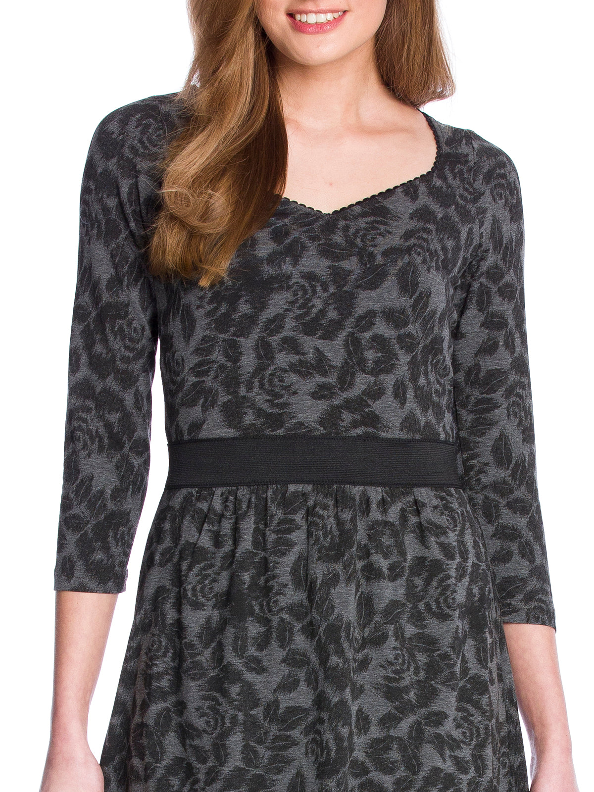 VIVE MARIA Black Flowers Dress