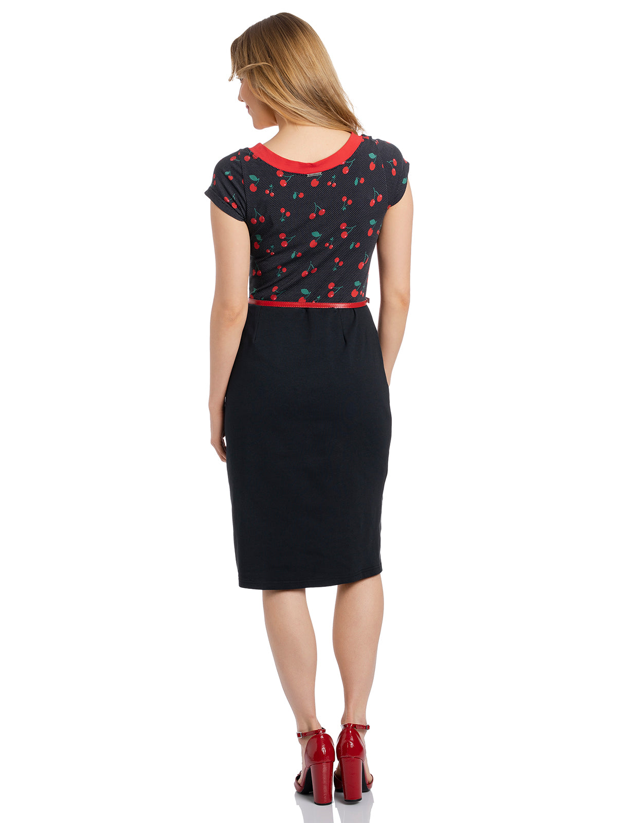 PUSSY DELUXE Cherry Dots Etui Kleid