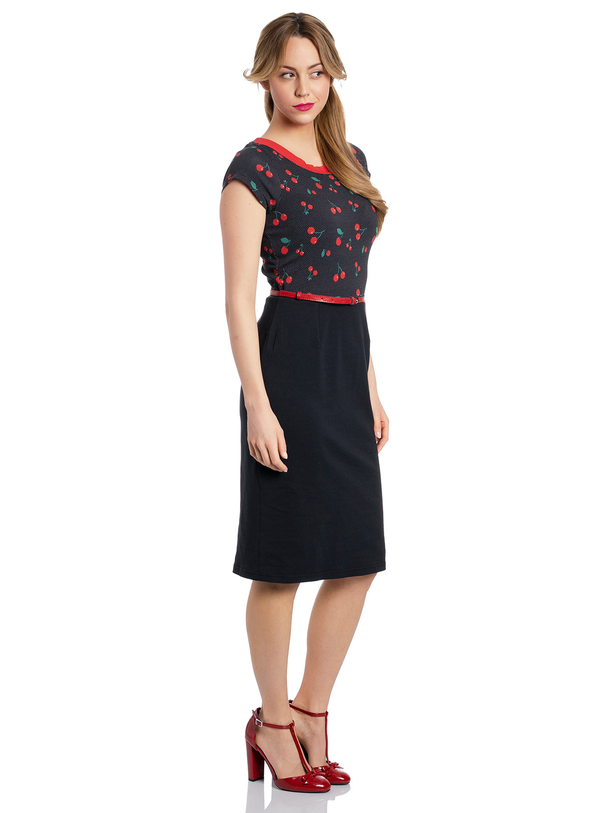 PUSSY DELUXE Cherry Dots Etui Kleid