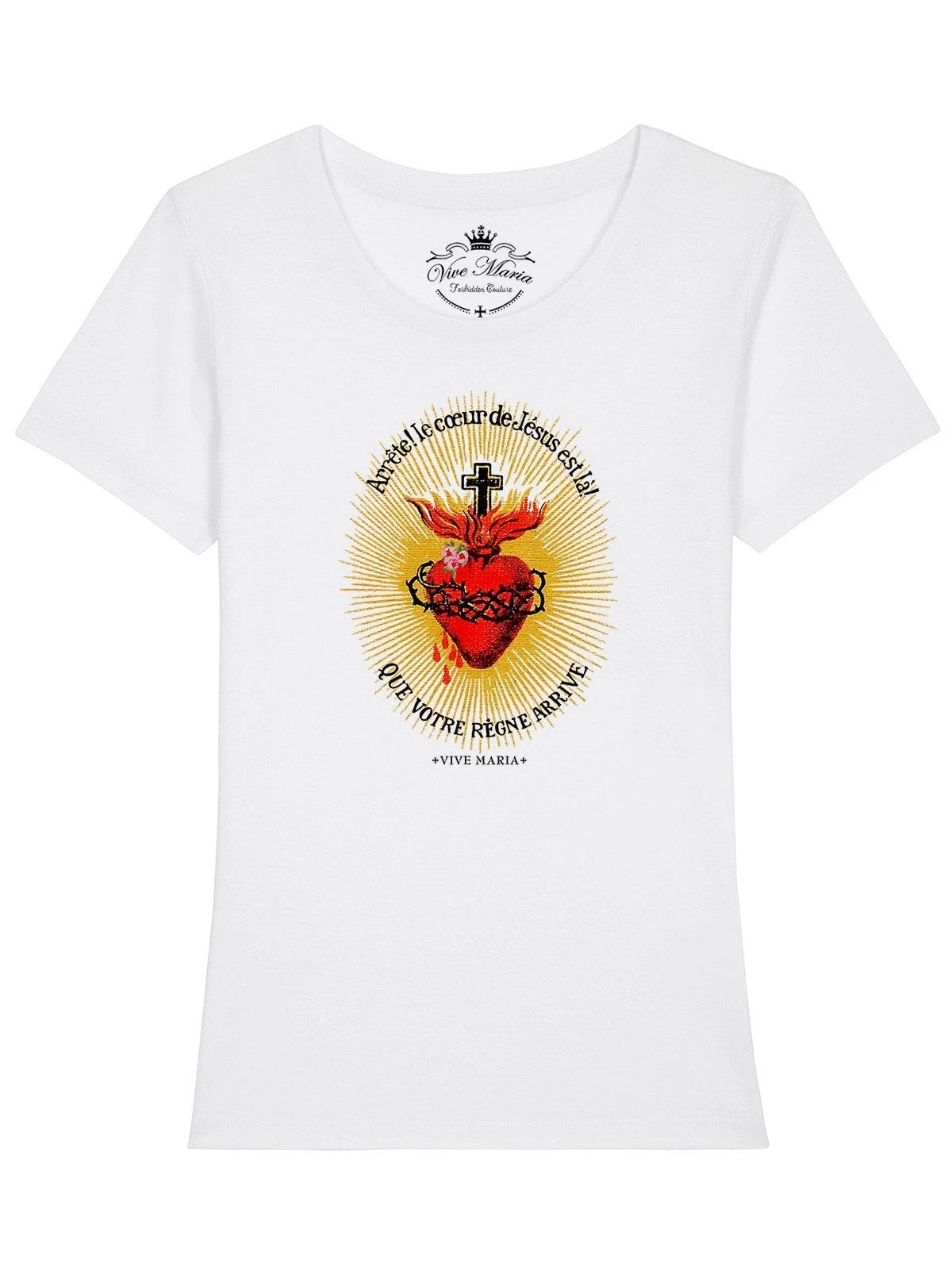 VIVE MARIA Burning Heart T-Shirt white