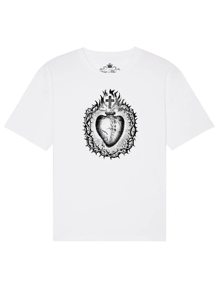 VIVE MARIA Holy Heart T-Shirt men white