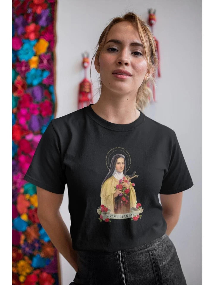 VIVE MARIA Holy Therese T-Shirt black