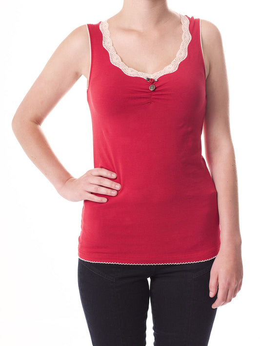 VIVE MARIA Sweet Basic Tank Top red