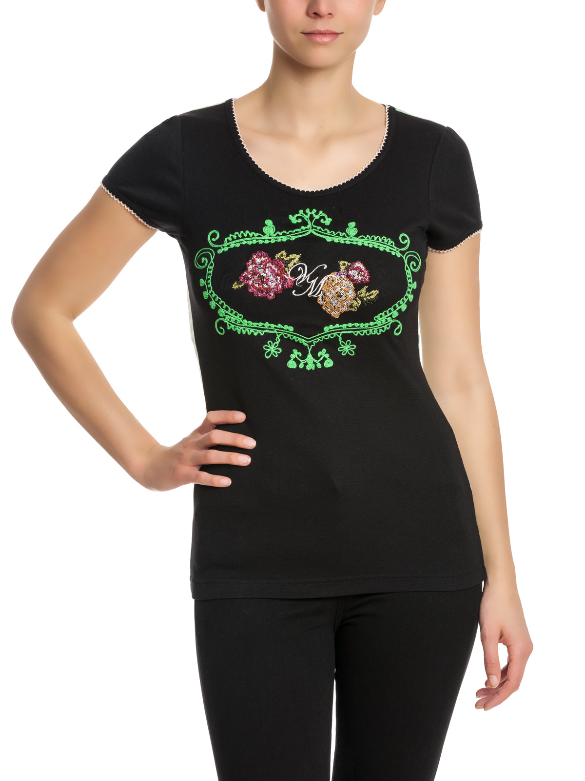 VIVE MARIA Blooming Roses Shirt black