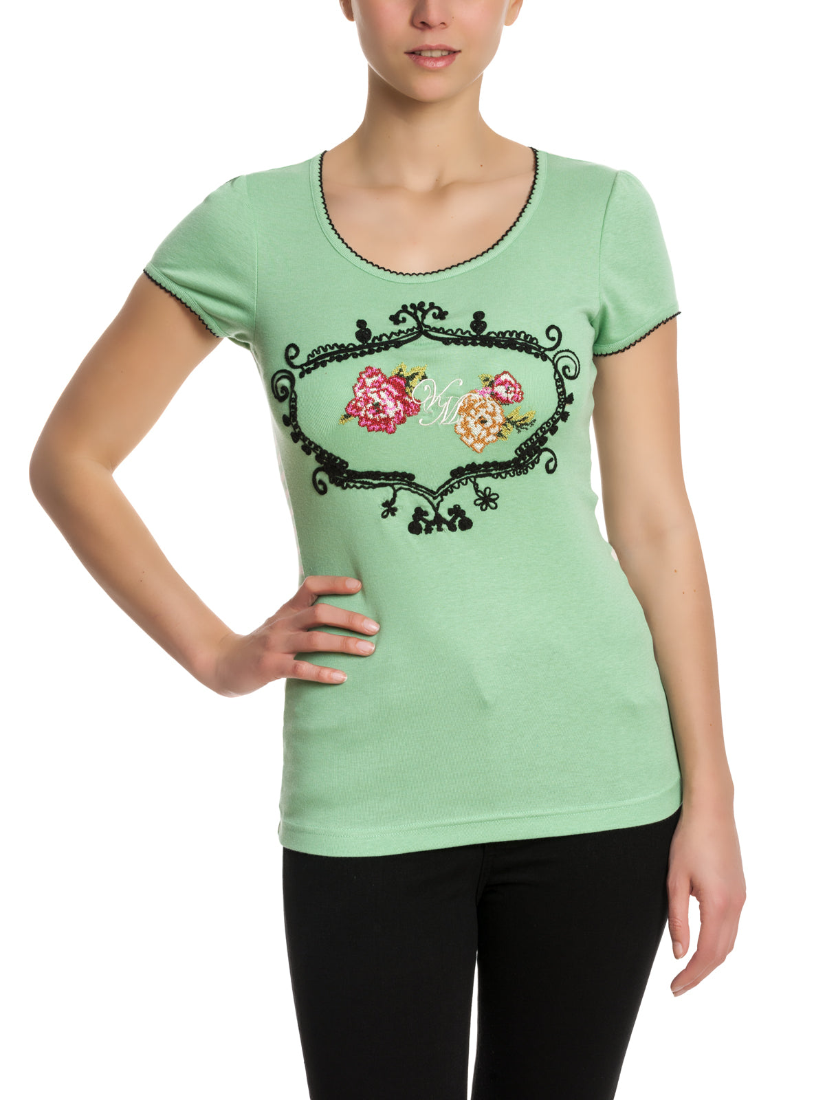 VIVE MARIA Blooming Roses Shirt green
