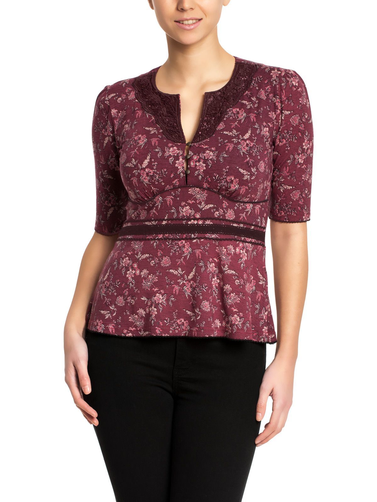 VIVE MARIA Fleurs Rouges Blouse