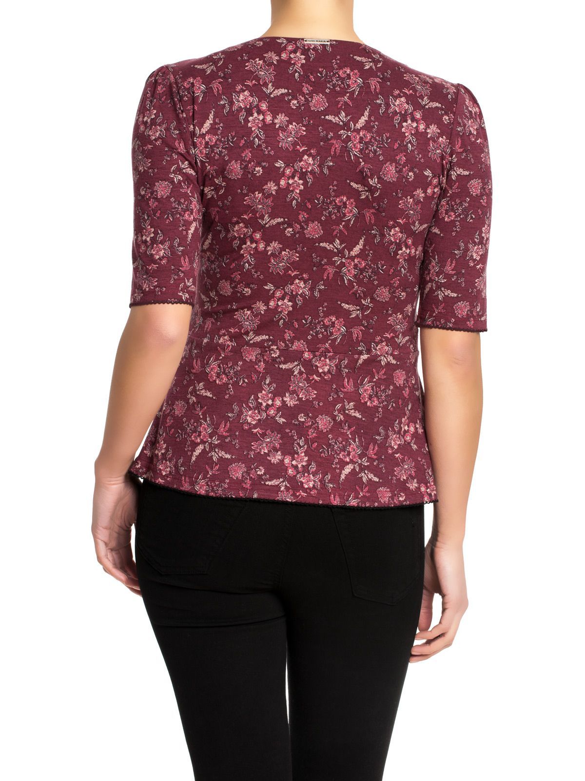 VIVE MARIA Fleurs Rouges Blouse
