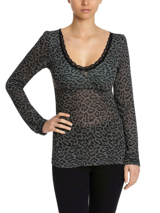 VIVE MARIA Soft Grey Leo Top