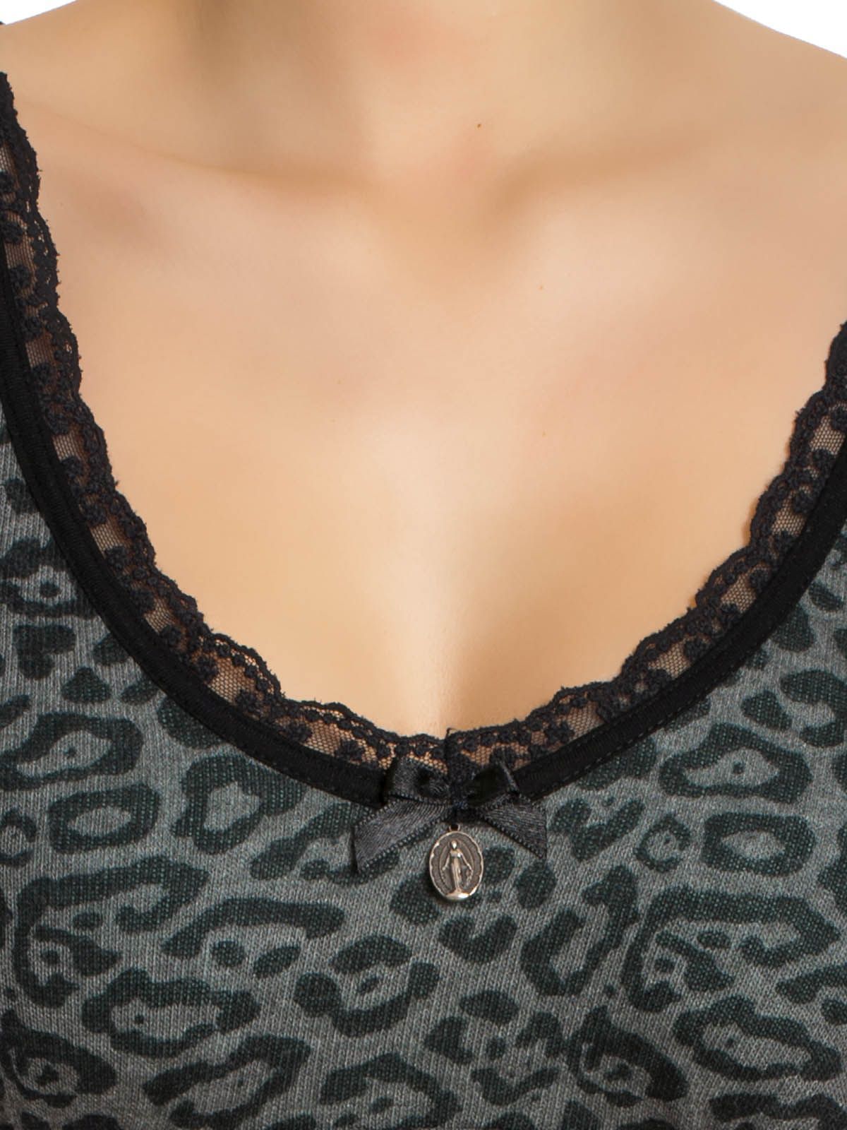 VIVE MARIA Soft Grey Leo Top