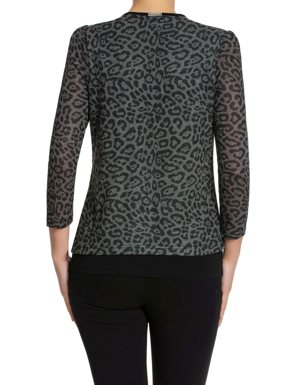 VIVE MARIA Soft Grey Leo Cardigan