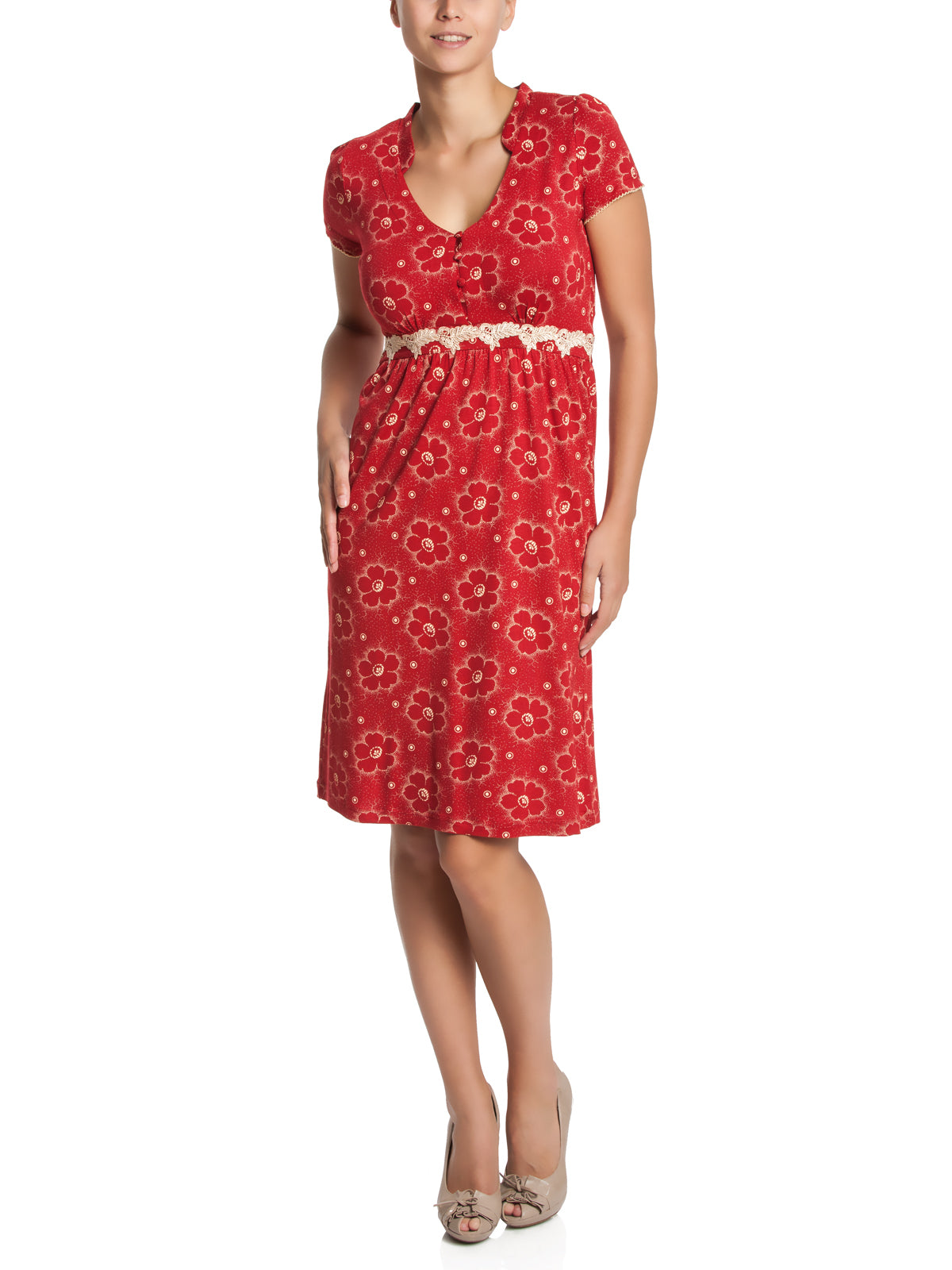 VIVE MARIA Summer Garden Dress red