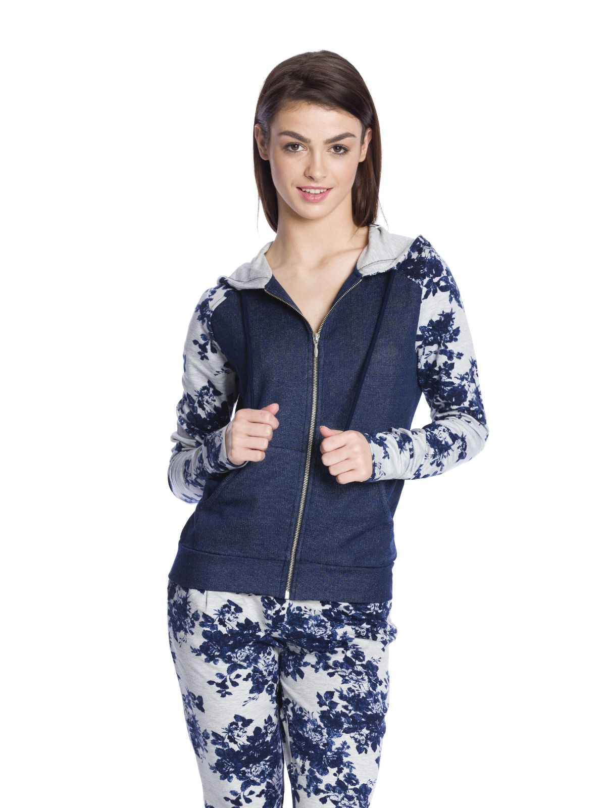 VIVE MARIA Faded Blue  Hooded Jacket