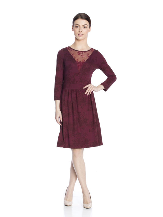 VIVE MARIA Red Roses Lace Dress