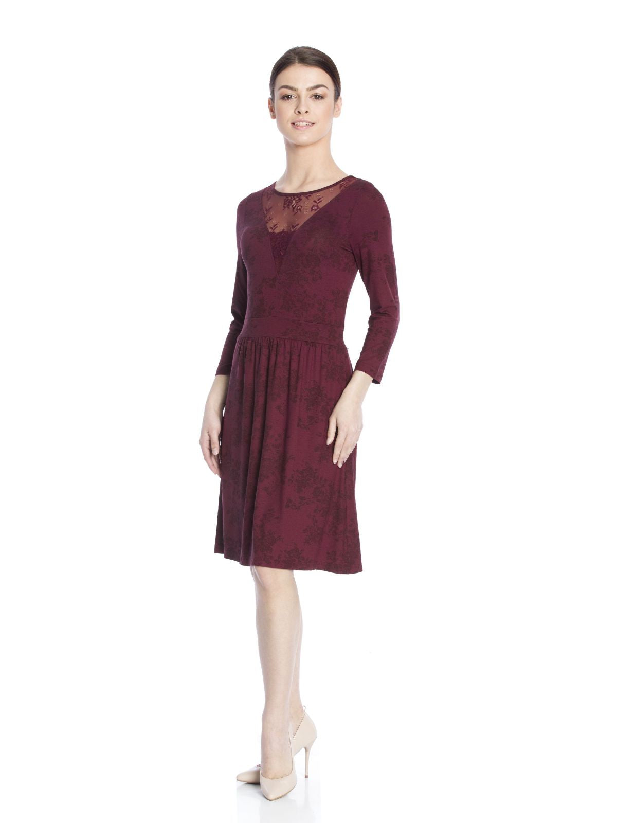 VIVE MARIA Red Roses Lace Dress
