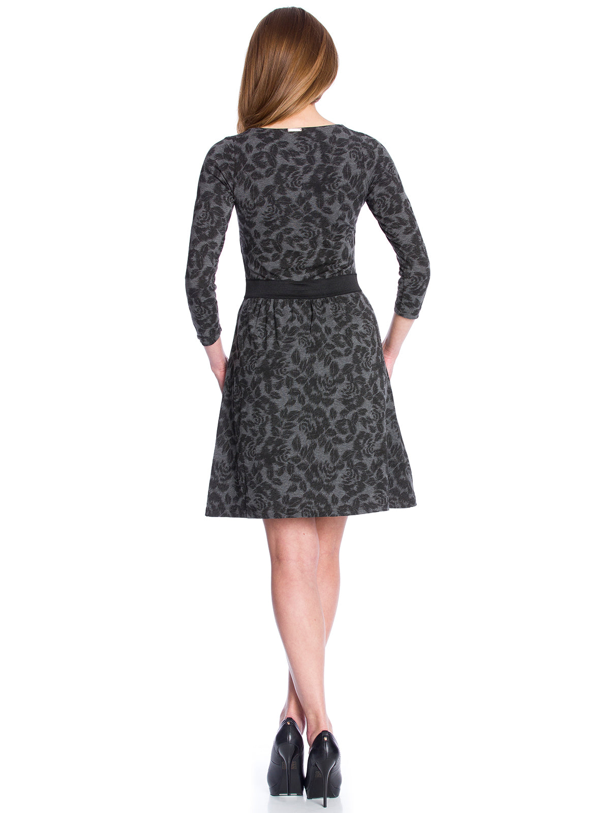 VIVE MARIA Black Flowers Dress