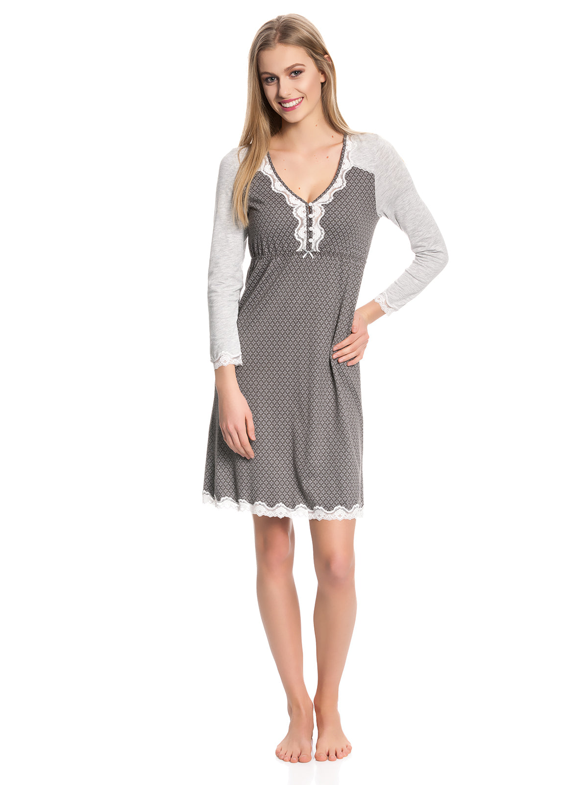 VIVE MARIA Gray Night Nightdress