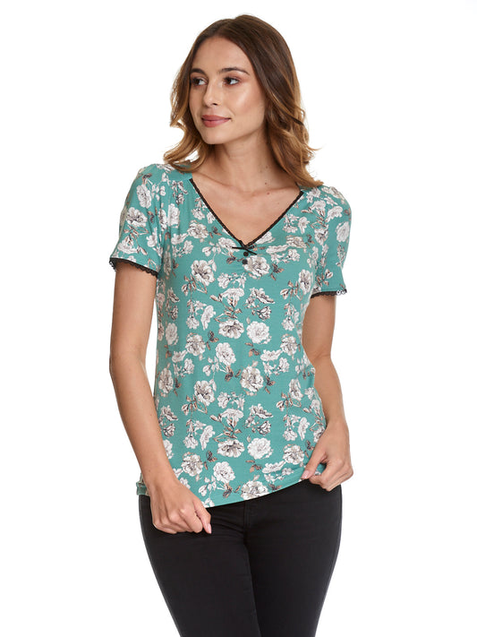 Vive Maria Green Bouquet Shirt