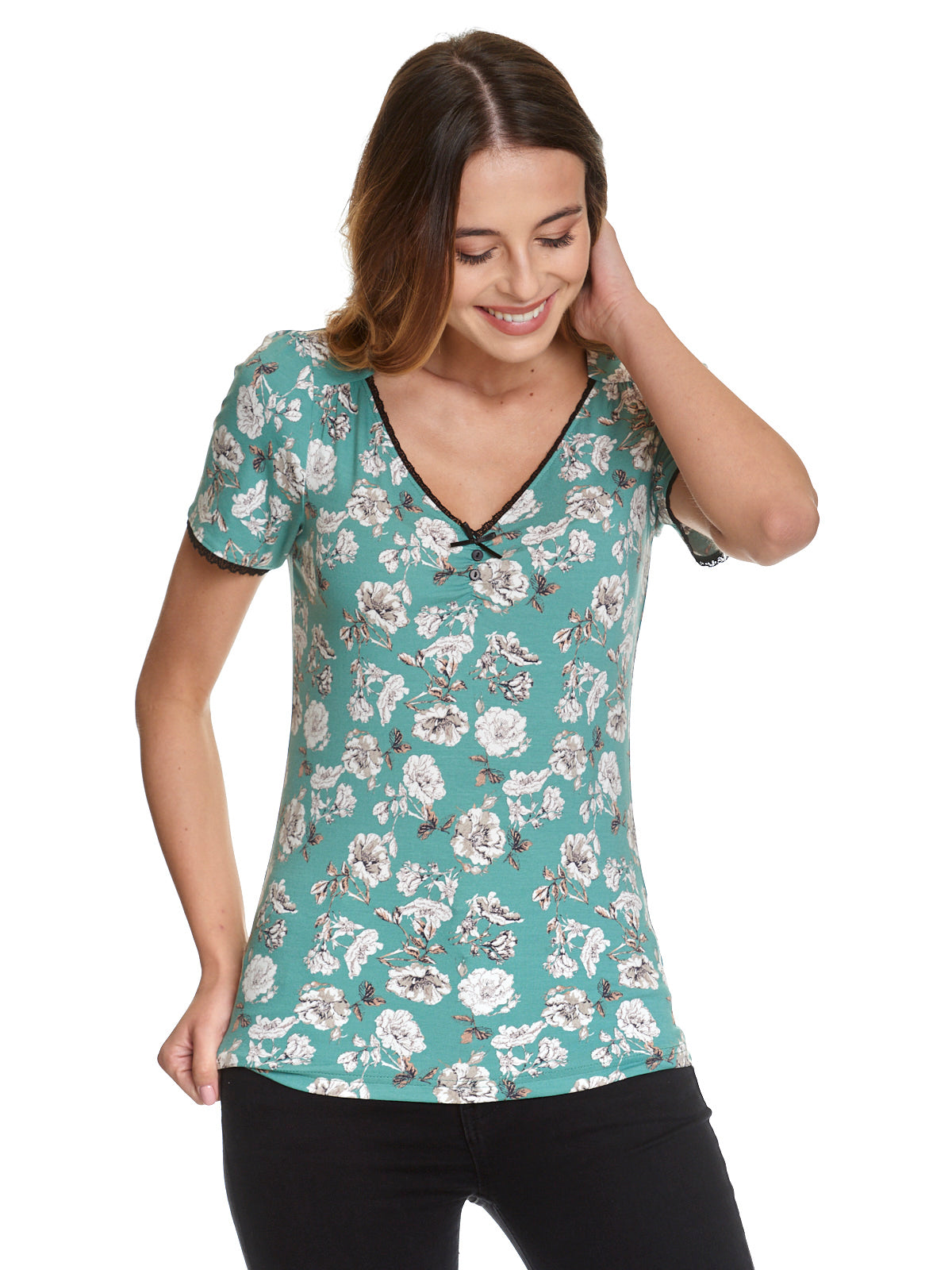 Vive Maria Green Bouquet Shirt