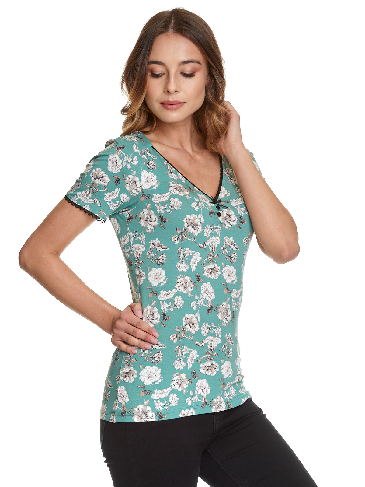 Vive Maria Green Bouquet Shirt