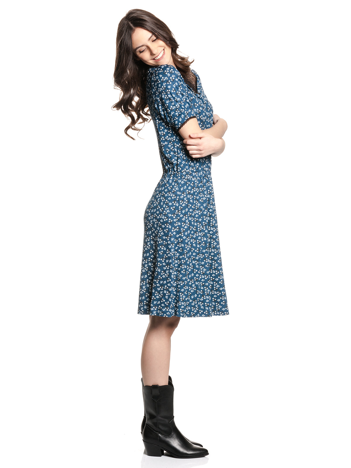 VIVE MARIA Blueberry Lace Dress