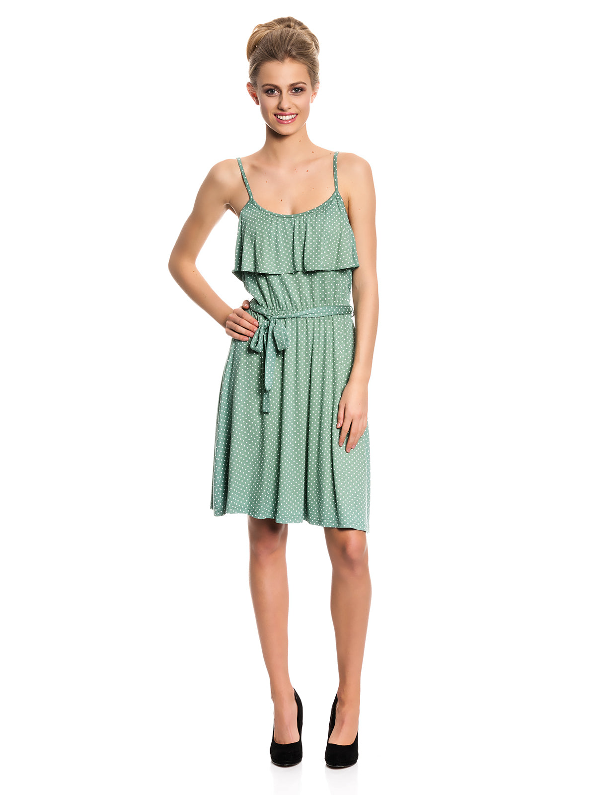 Vive Maria Summer Green Pinafore Dress