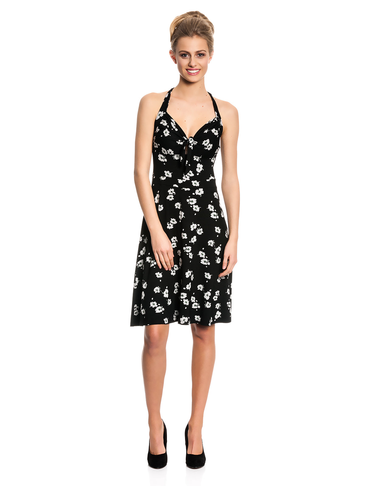VIVE MARIA Fleur Noir Neckholder Dress