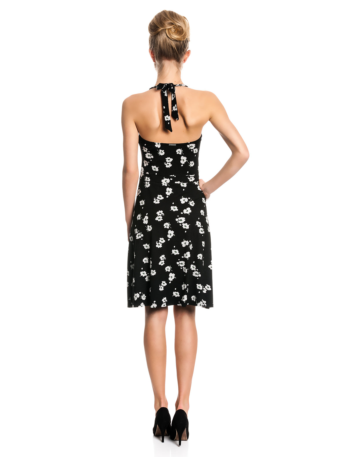 VIVE MARIA Fleur Noir Neckholder Dress