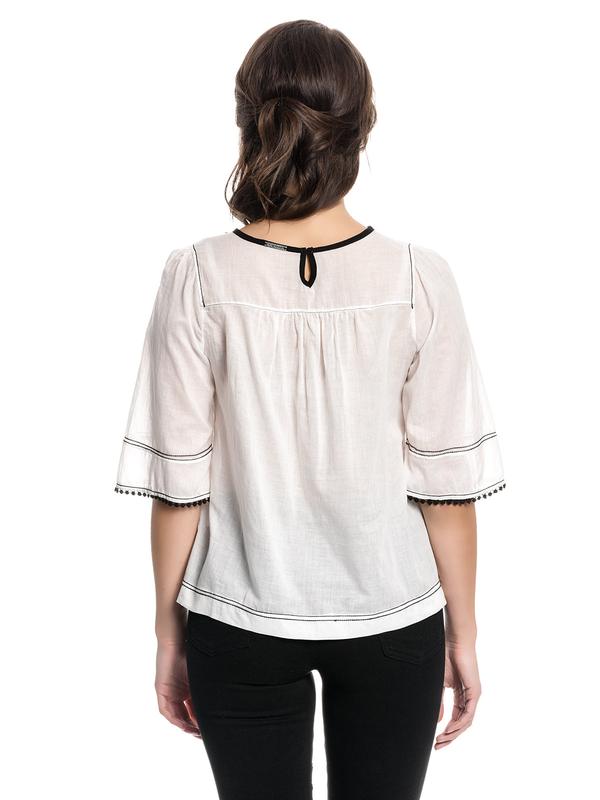 VIVE MARIA Folk Capri Blouse