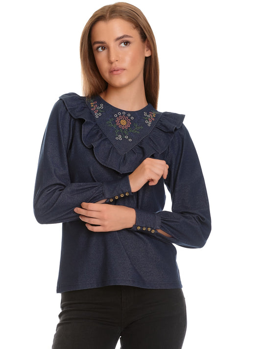 Vive Maria Nevada Denim Blouse