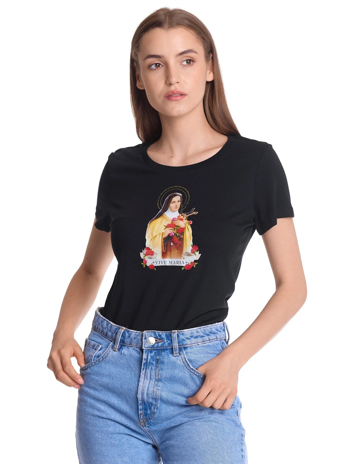 VIVE MARIA Holy Therese T-Shirt black