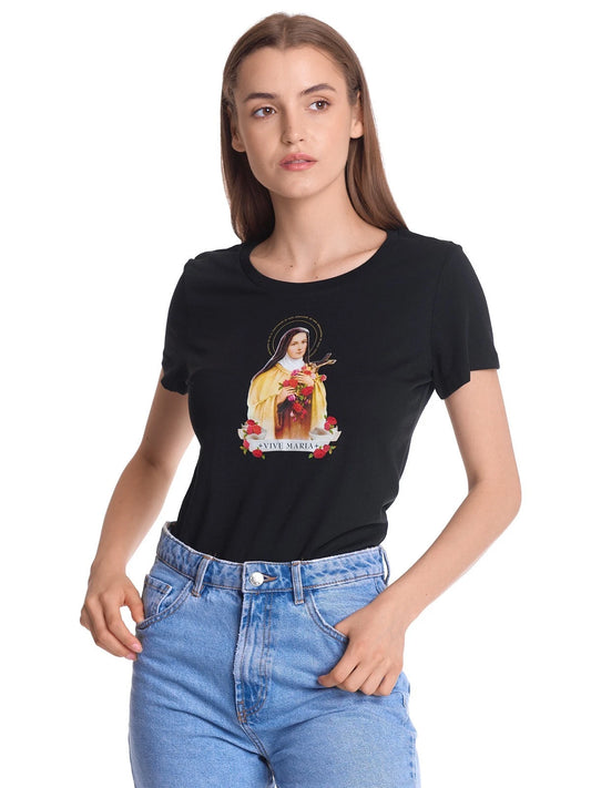VIVE MARIA Holy Therese T-Shirt black