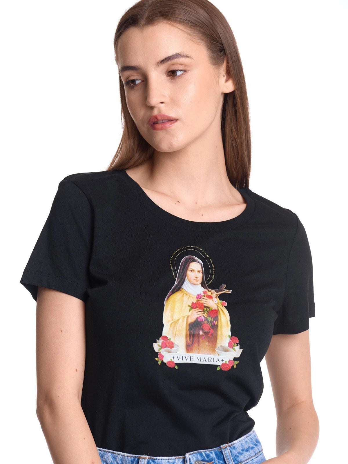 VIVE MARIA Holy Therese T-Shirt black