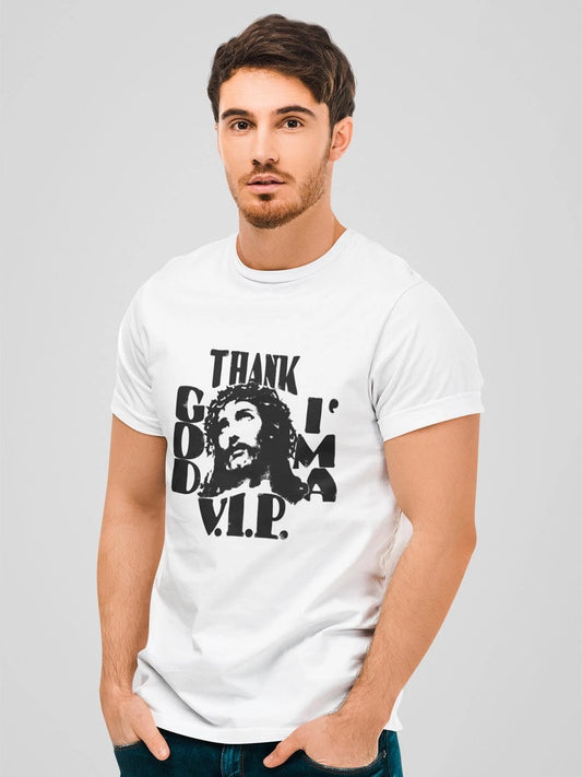 VIVE MARIA Thank God T-Shirt men white