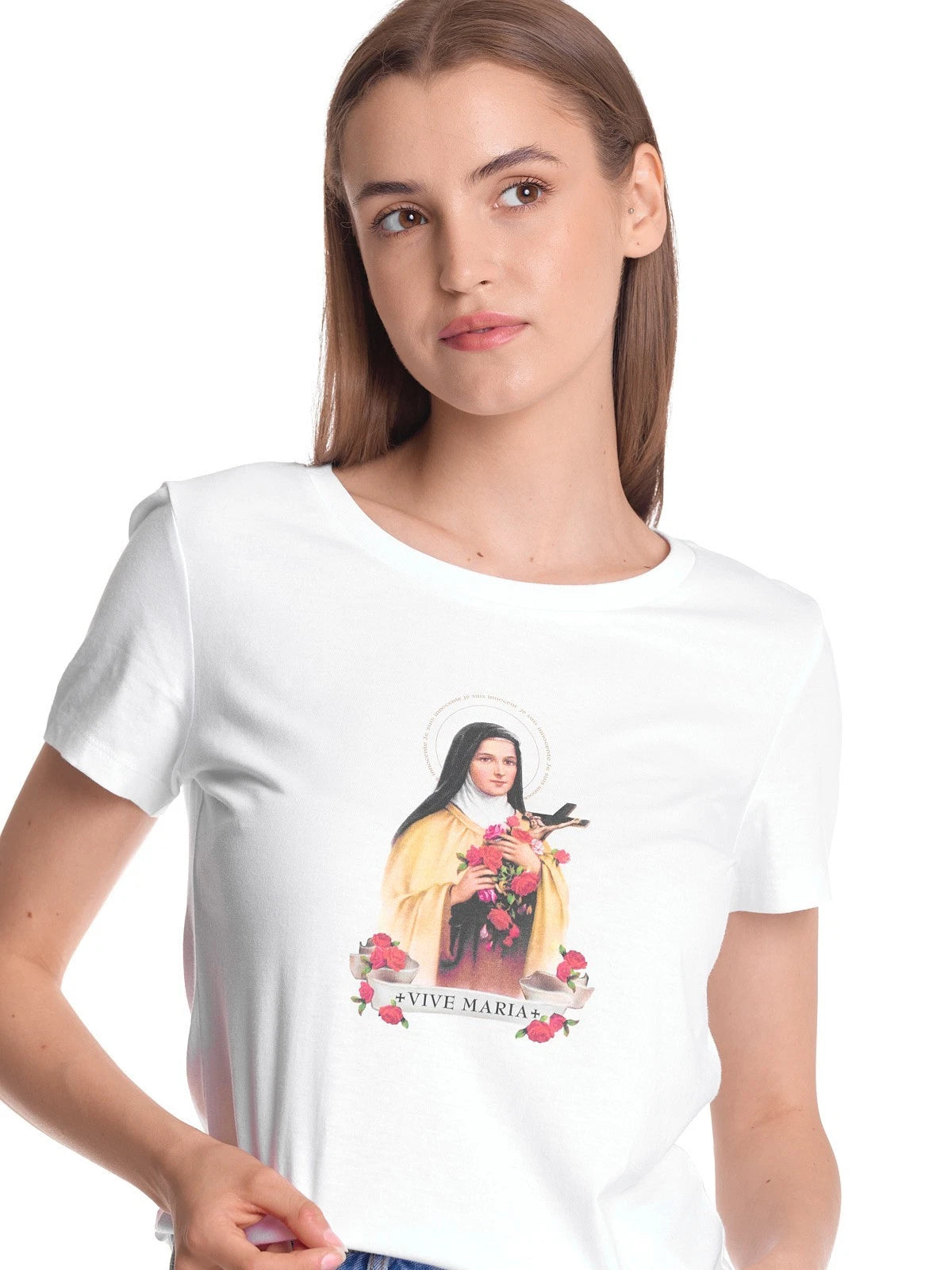 VIVE MARIA Holy Therese T-Shirt white