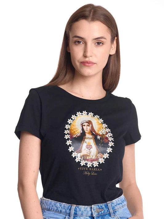 VIVE MARIA Holy Love T-Shirt black