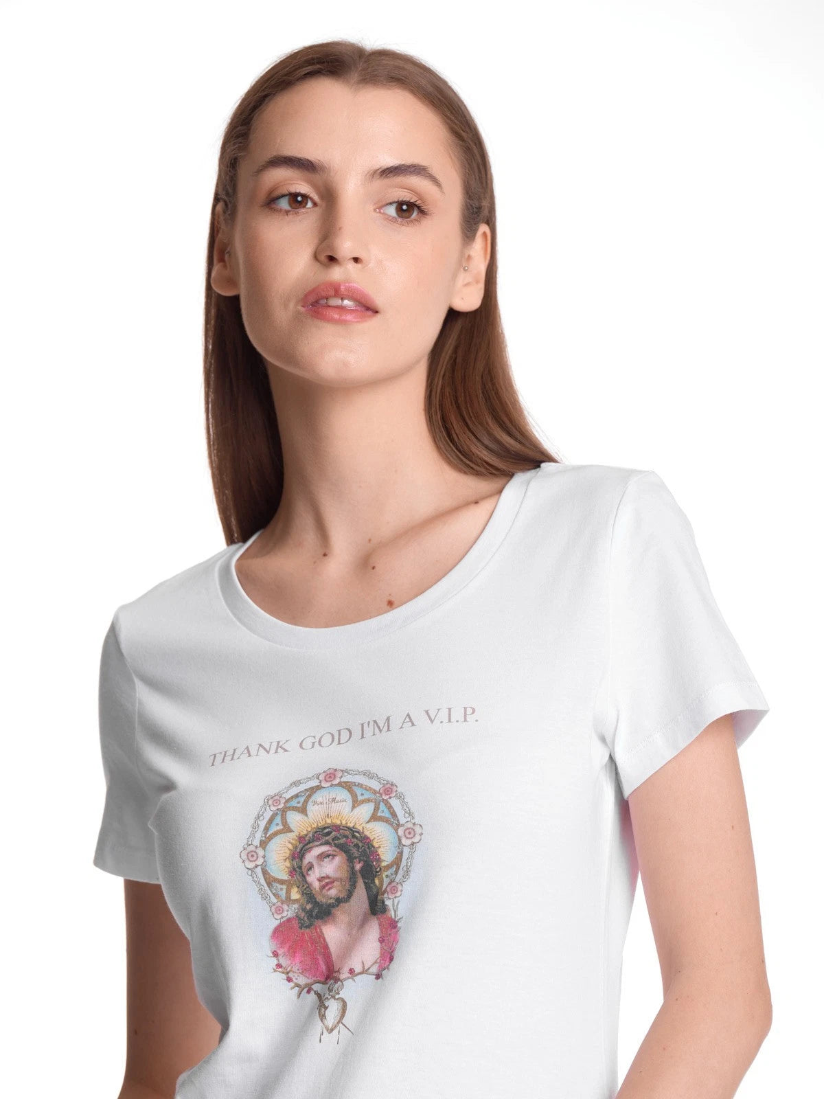 VIVE MARIA Thank God T-Shirt white