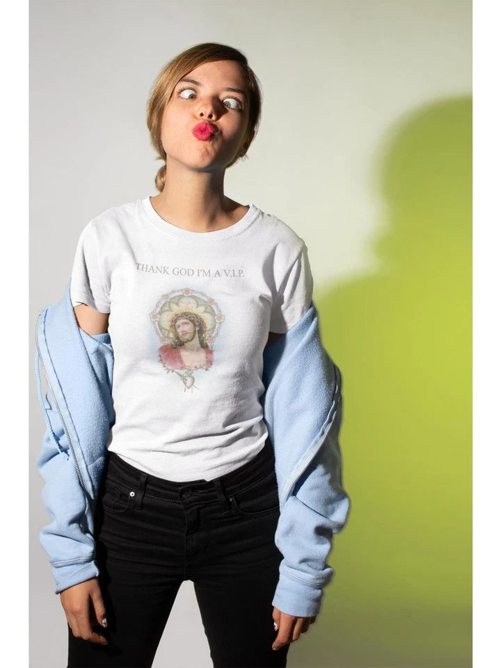 VIVE MARIA Thank God T-Shirt white