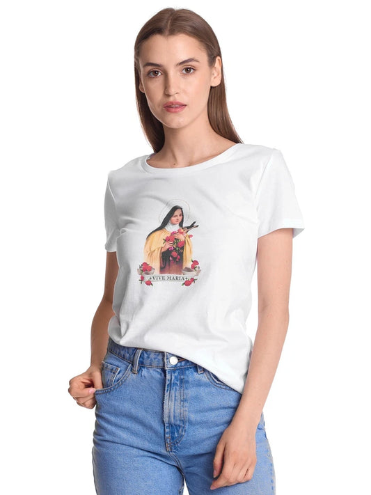 VIVE MARIA Holy Therese T-Shirt white